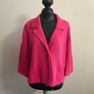 Linea Donna pink blazer, size XL